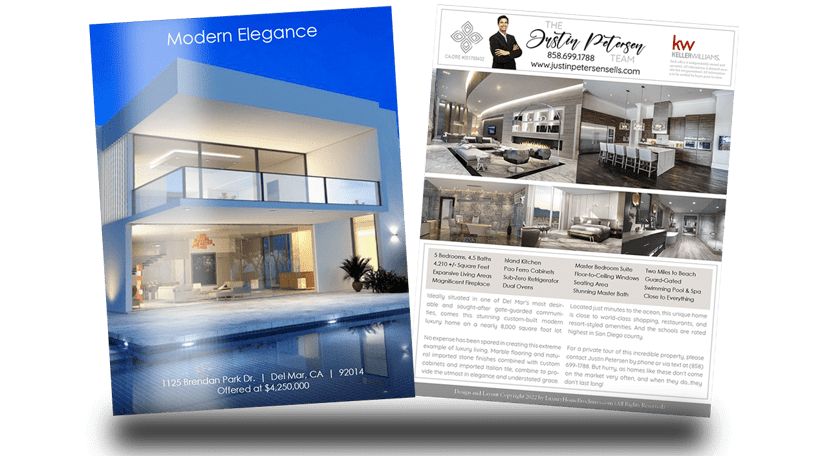 custom real estate flyers in color