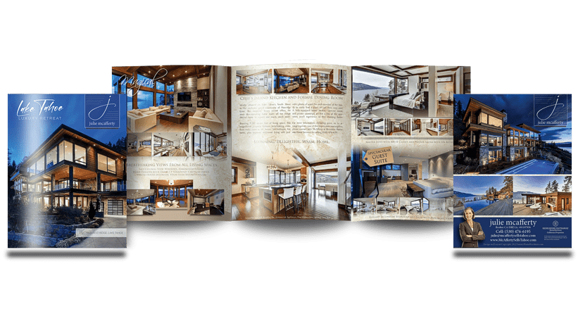 high end real estate brochure design for real estate agents