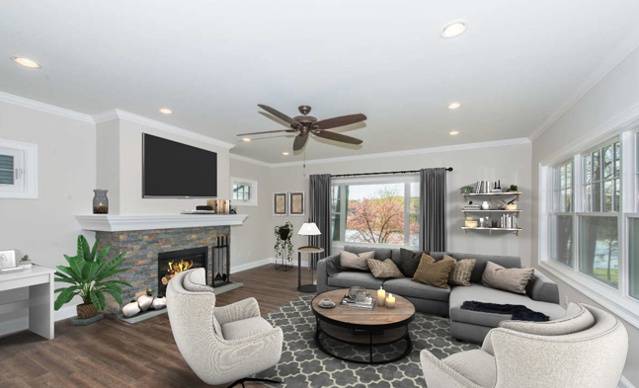 Virtual staging for real estate listing
