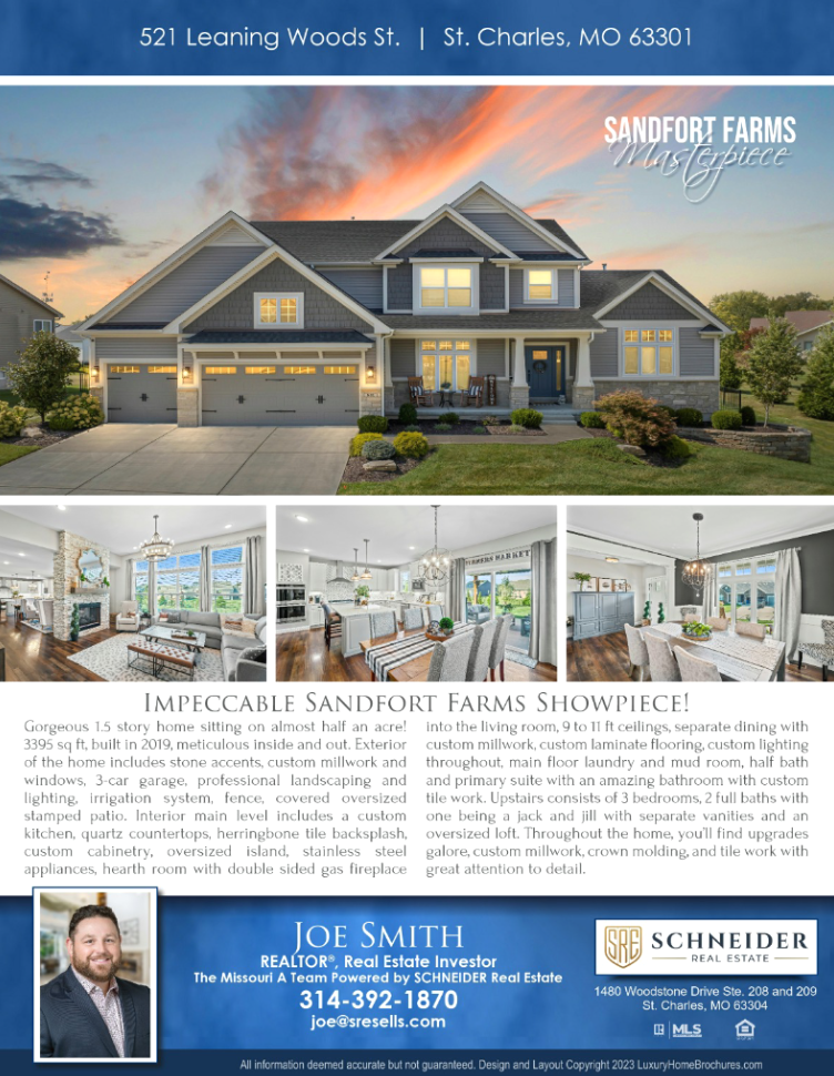 Joe Smith | 521 Leaning Woods St. | St. Charles, MO 63301