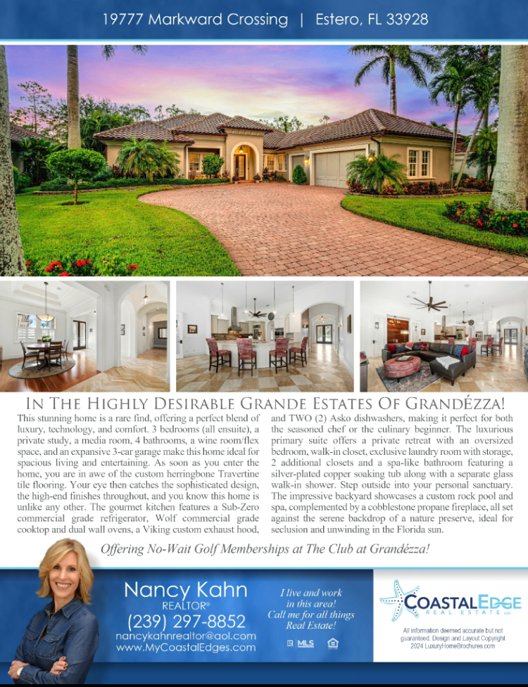 Nancy Kahn | 19777 Markward Crossing, Estero, FL 33928