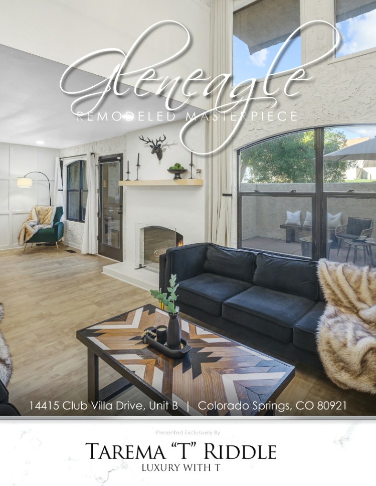 Tarema Riddle | 14415 Club Villa Dr., | Unit B, Colorado Springs, CO 80921
