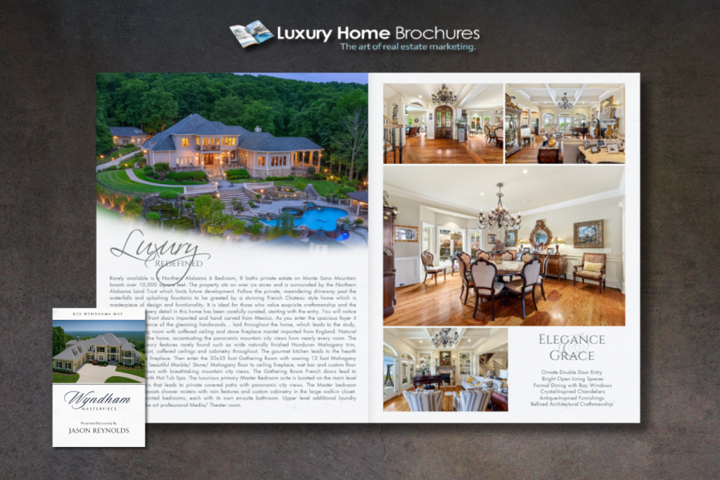 Luxury real estate flyer design – modern property marketing materials