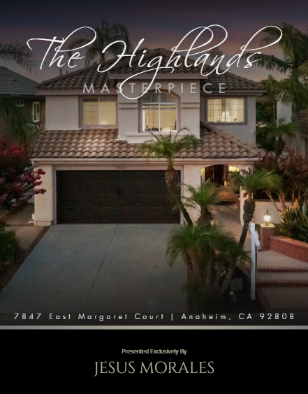 JESUS MORALES: 7847 East Margaret Court Anaheim CA 92808