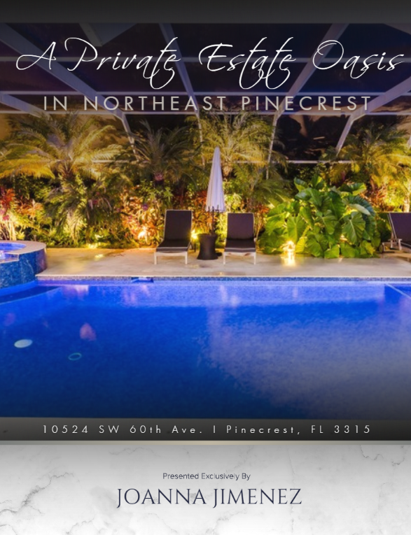 JOANNA JIMENEZ : 10524 SW 60th Ave Pinecrest, FL 33156 United States